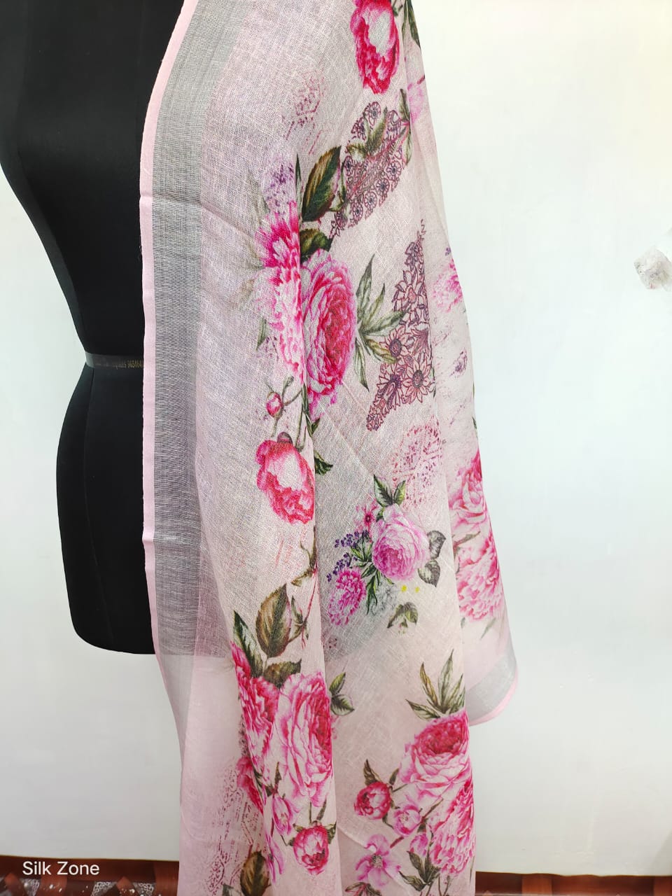 Linen digital print dupatta SILK ZONE