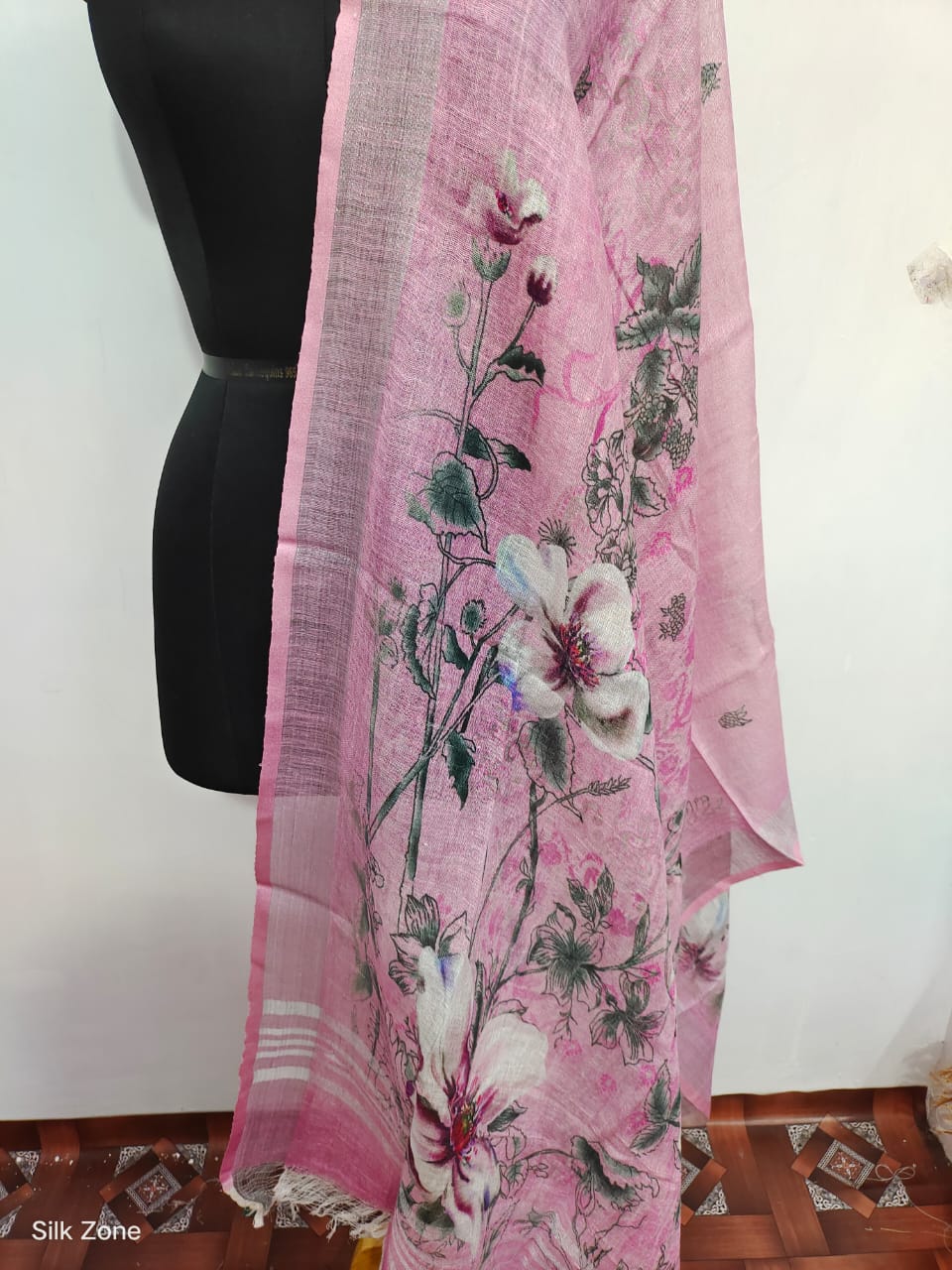 Linen digital print dupatta SILK ZONE