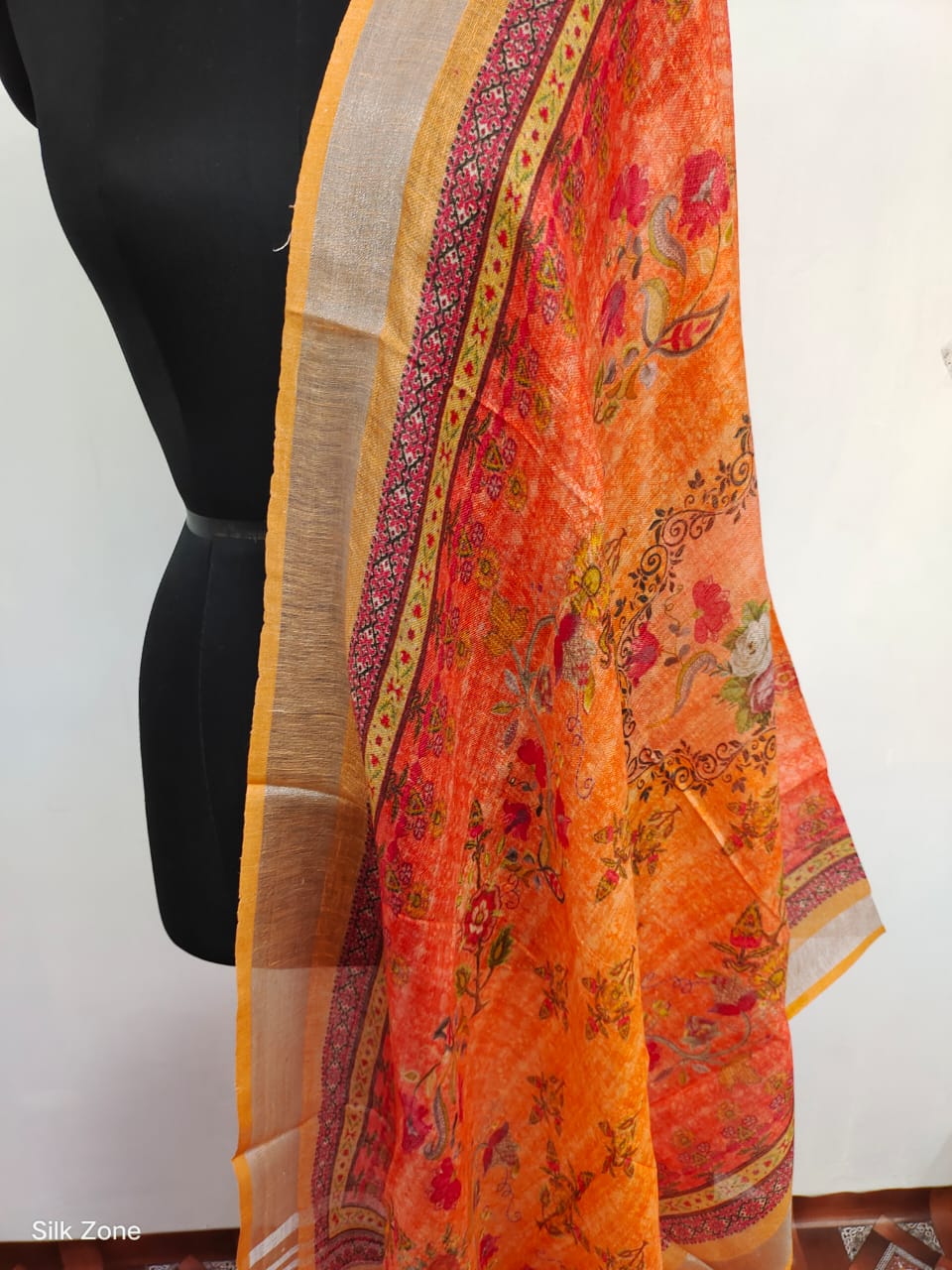 Linen digital print dupatta SILK ZONE