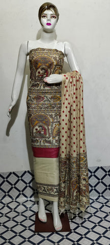 Cotton Khadi discharge print suit SILK ZONE