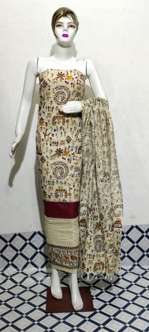 Cotton Khadi Discharge Print suit SILKZONE