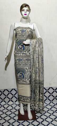 Cotton Khadi discharge print suit SILKZONE