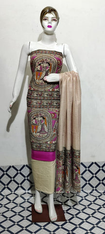 Cotton Khadi discharge print suit SILKZONE