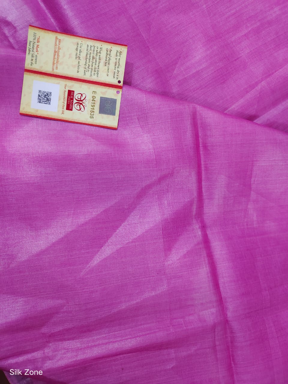 Pure tussar silk fabric SILK ZONE
