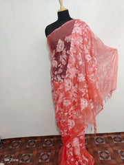 Orgenza embroidery saree SILK ZONE