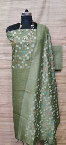 Cotton dupion fancy suit SILK ZONE