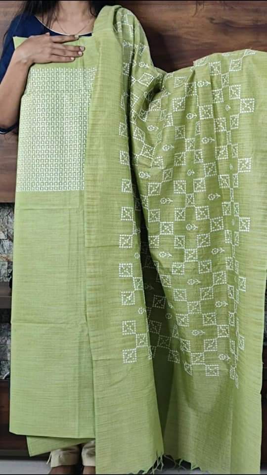 Cotton dupion fancy suit SILK ZONE