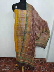 Tussar Silk Hand Block Print Suit SILK ZONE