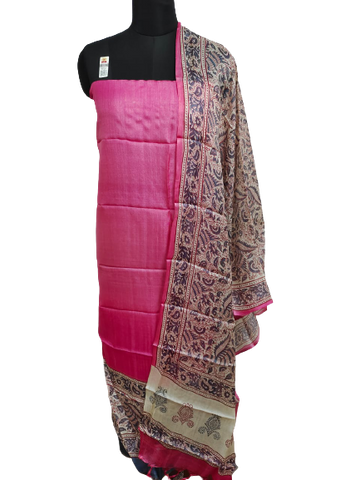 Tussar Silk Hand Block Print Suit SILK ZONE