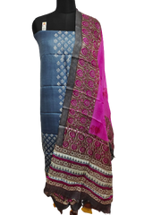 TUSSAR SILK PRINT SAREE