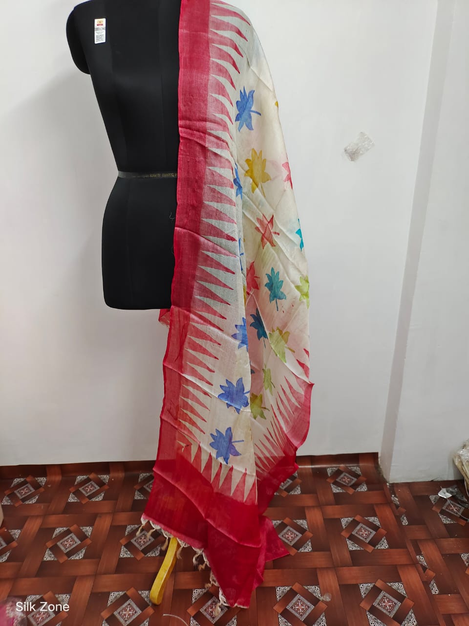 Tussar silk digital print dupatta silk ZONE