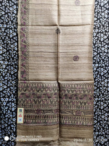 Tussar ghicha silk dupatta silk zone