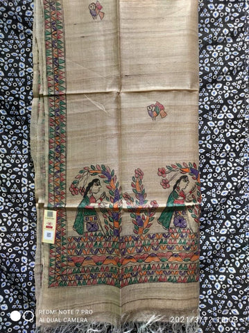 Tussar ghicha silk dupatta SILK ZONE