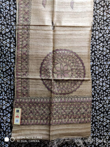 Tussar ghicha silk dupatta SILK ZONE