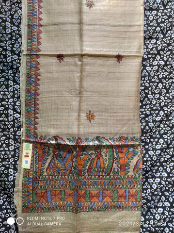 Tussar ghicha silk dupatta SILK ZONE