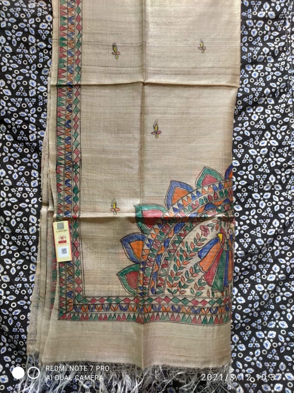 Tussar ghicha silk dupatta Silk ZONE