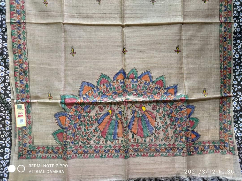 Tussar ghicha silk dupatta SILK ZONE