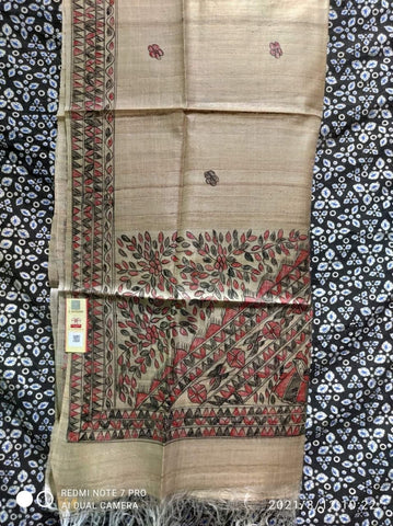 Tussar ghicha silk dupatta SILK ZONE