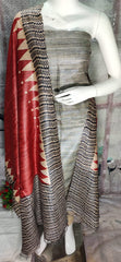 Pure tussar ghicha silk suit SILK ZONE