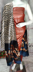 Pure tussar ghicha silk suit SILK ZONE