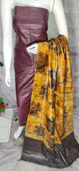 Pure tussar ghicha silk suit SILK ZONE