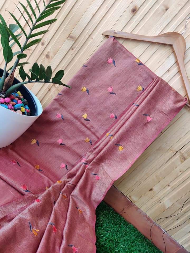 Cotton linen embroidery suit SILK ZONE