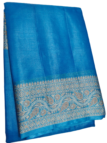 Pure Tussar Silk print saree