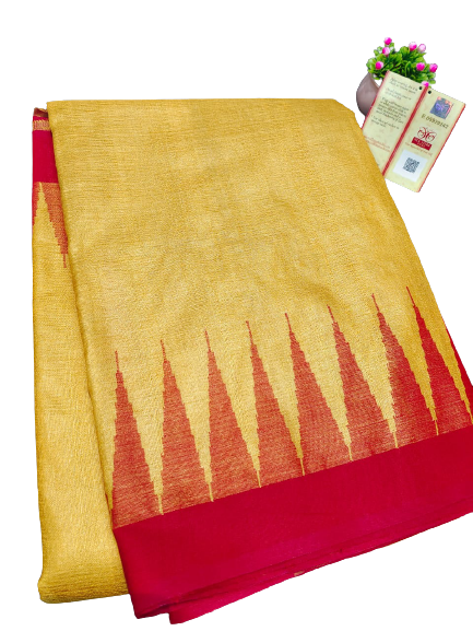 Pure Tussar Silk print saree