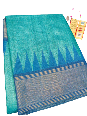 Pure Tussar Silk print saree