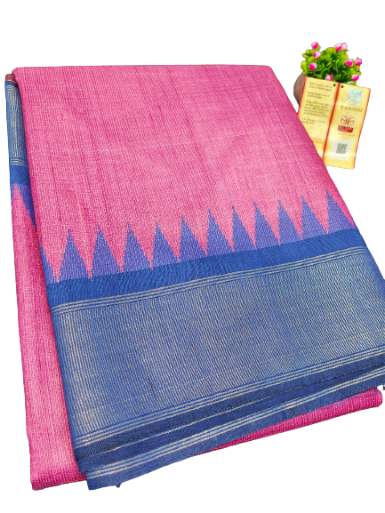 Pure Tussar Silk print saree