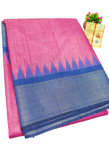 Pure Tussar Silk print saree