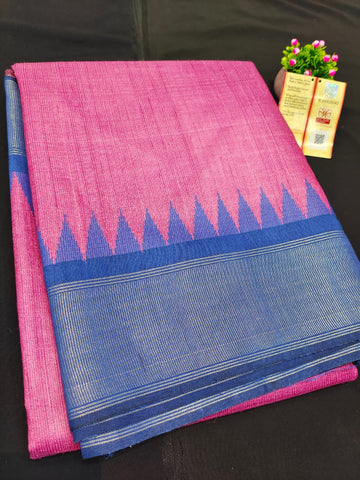 Pure Tussar Silk print saree