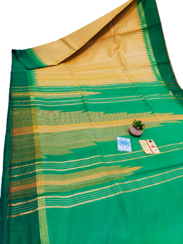 Pure Tussar Silk print saree