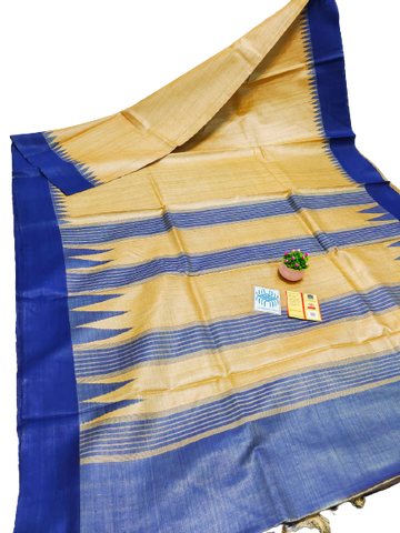 Pure Tussar Silk print saree