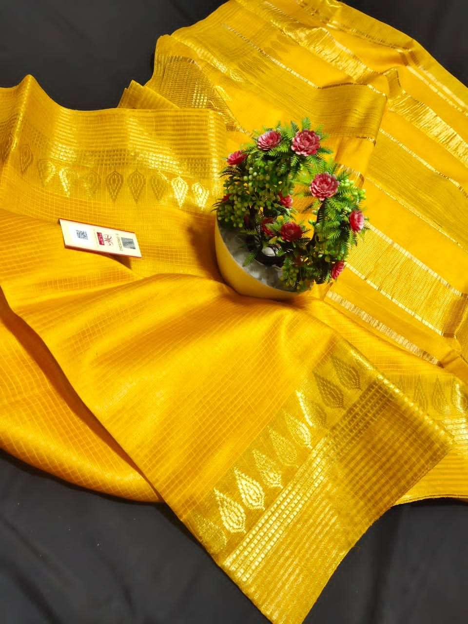 Pure Silk Linen Saree SILK ZONE