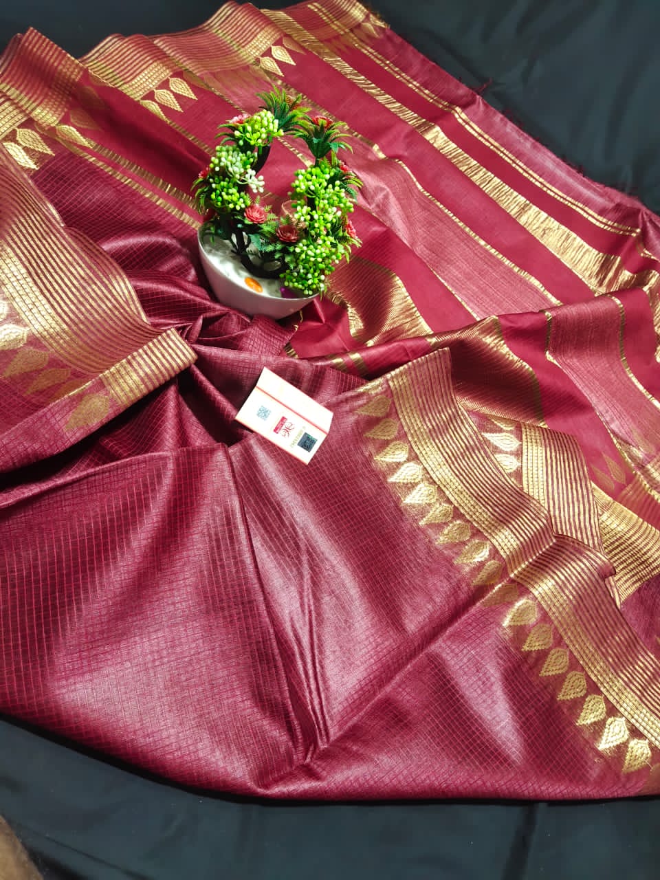 Pure Silk Linen Saree SILK ZONE