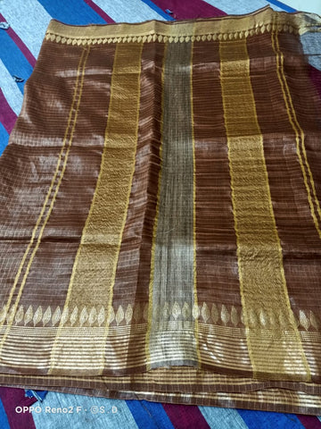 Pure Silk Linen Saree SILK ZONE