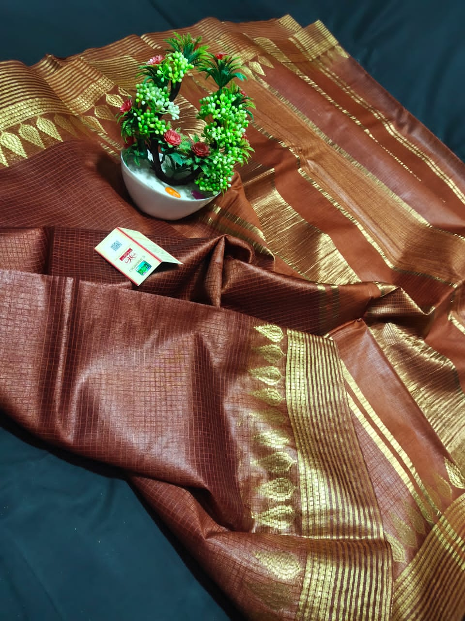 Pure Silk Linen Saree SILK ZONE