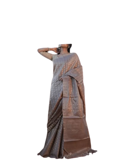 Pure Tussar Silk print saree