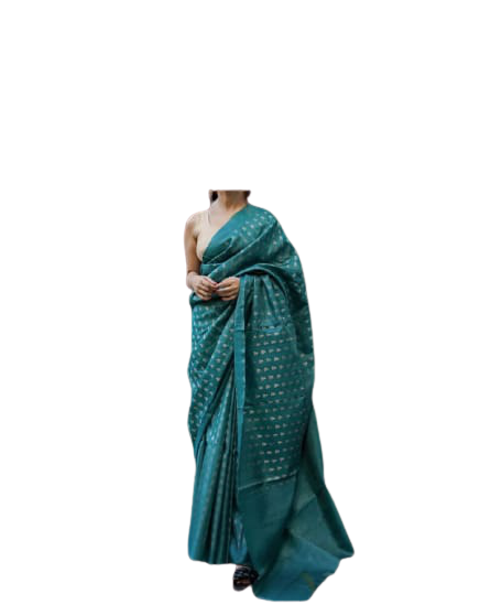 Pure Tussar Silk print saree