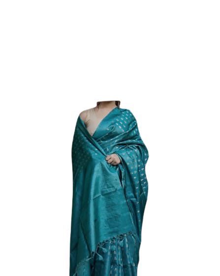 Pure Tussar Silk print saree