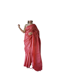 Pure Tussar Silk print saree