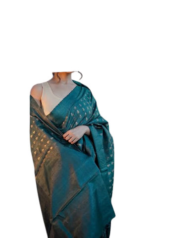 Pure Tussar Silk print saree