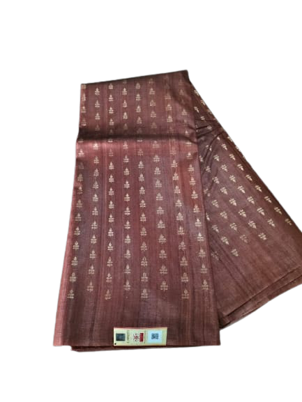 Pure Tussar Silk print saree