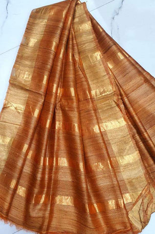 pure desi tussar silk saree SILK ZONE