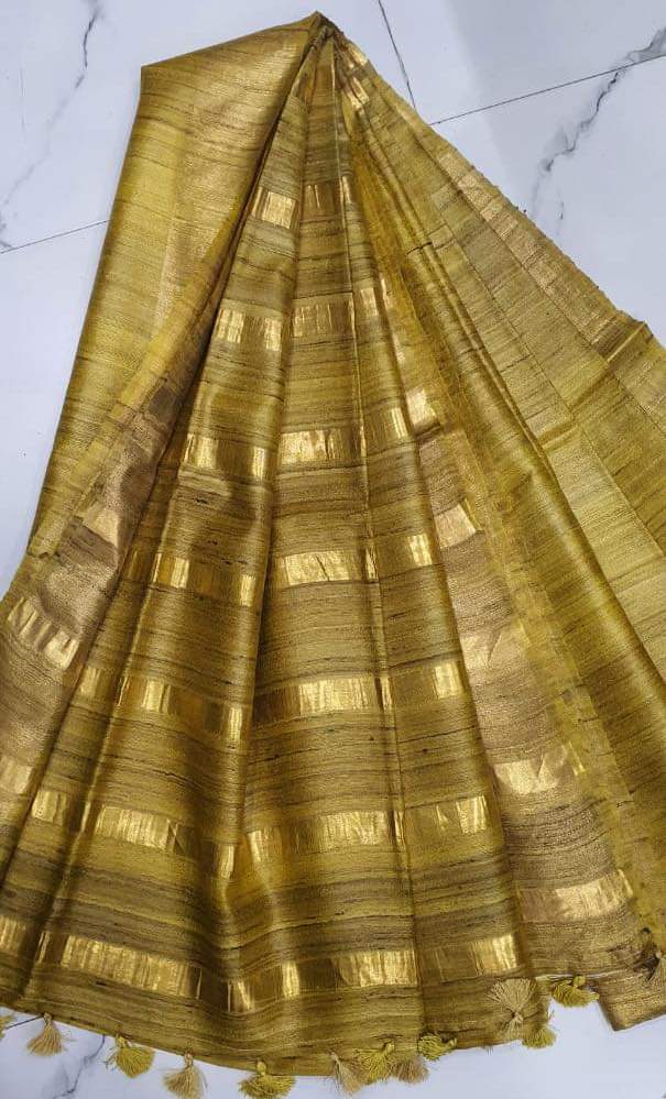 Pure desi tussar silk saree SILK ZONE