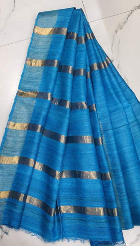 Pure desi tussar silk saree SILK ZONE