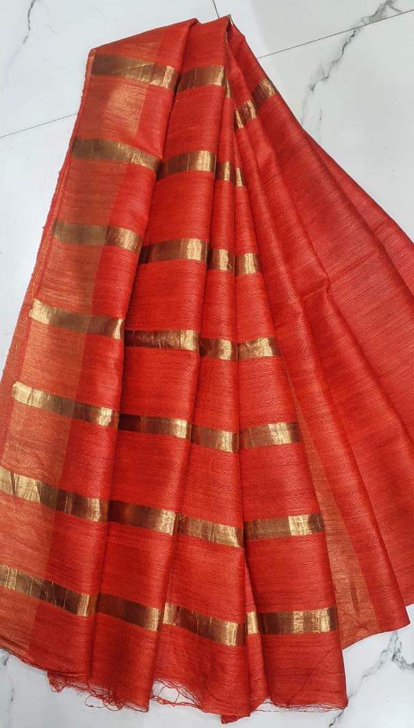 Pure desi tussar silk saree SILK ZONE