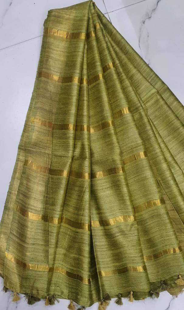 Pure desi tussar silk saree SILK ZONE