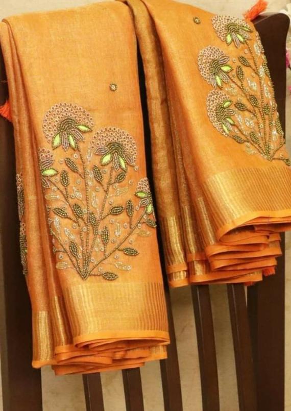 Pure desi tussar silk saree SILK ZONE